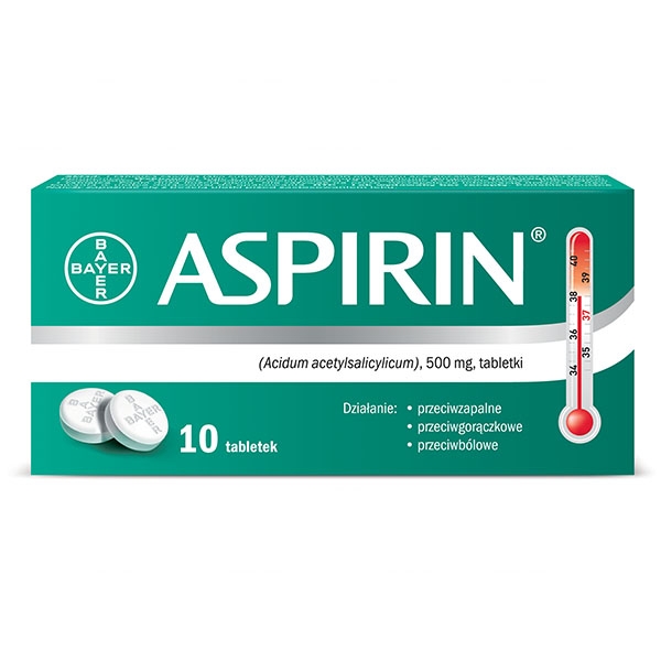Aspirin Аспирин 500 мг, 10 таблеток куппть в 